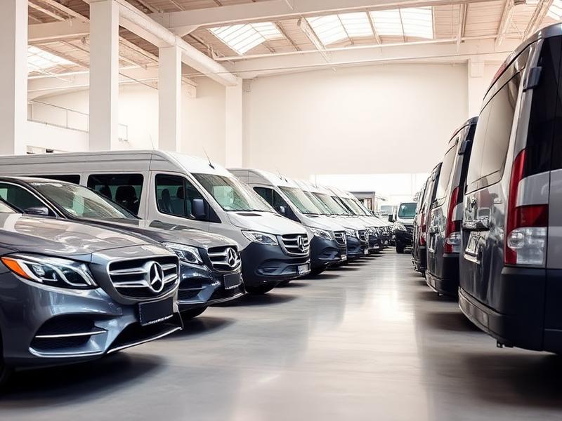 Diverse fleet of rental vehicles including cars, vans and minibuses at James Blond Rentals Auckland